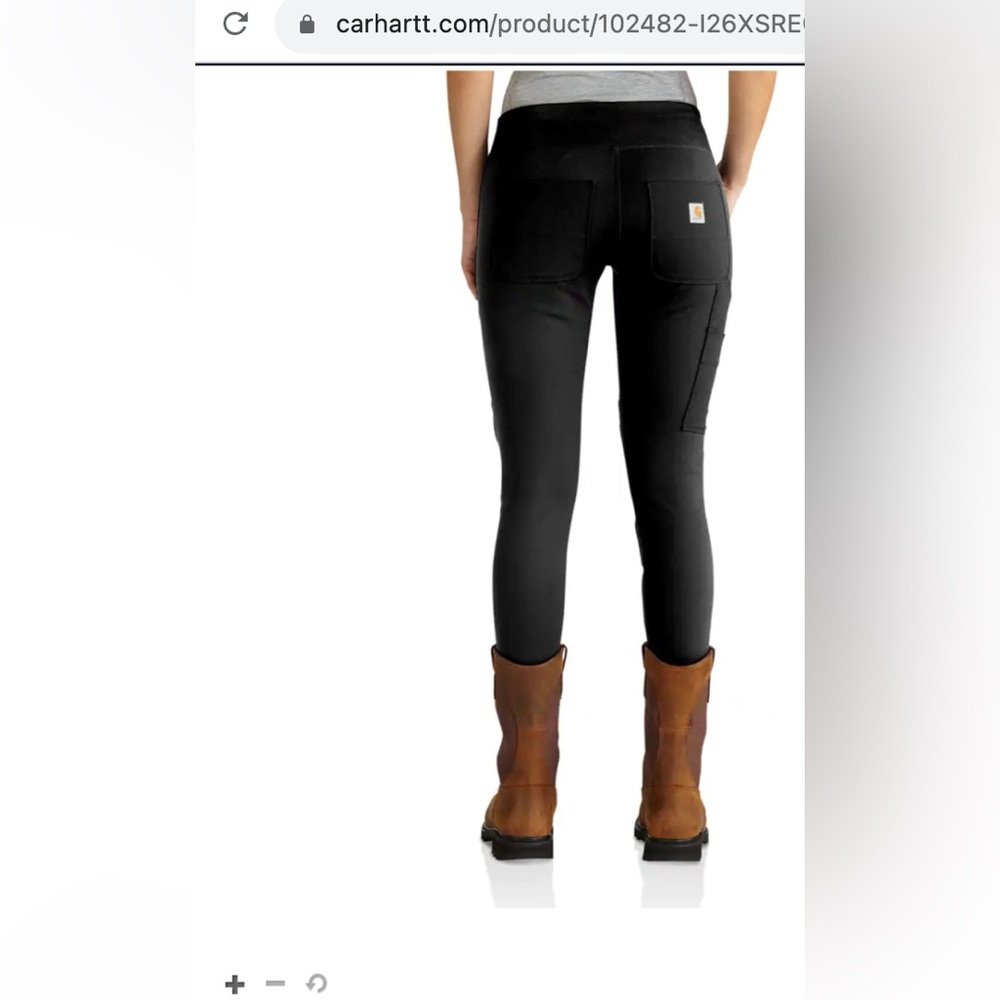 Carhartt Fitted slim fit double knee stretch pants blue women’s S. NWOT
